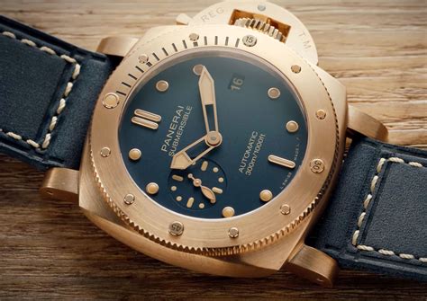 panerai bezel sideview|Panerai bronzo blu abisso review.